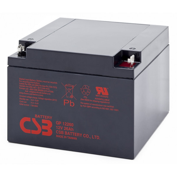 Акумуляторна батарея CSB 12V, 26A (GP12260) Киев - изображение 1