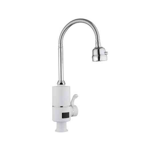 Проточний кран-водонагрівач для кухні на три режими Lidz Warm 062 LDWAR062WCR49099 White/Chrome Київ