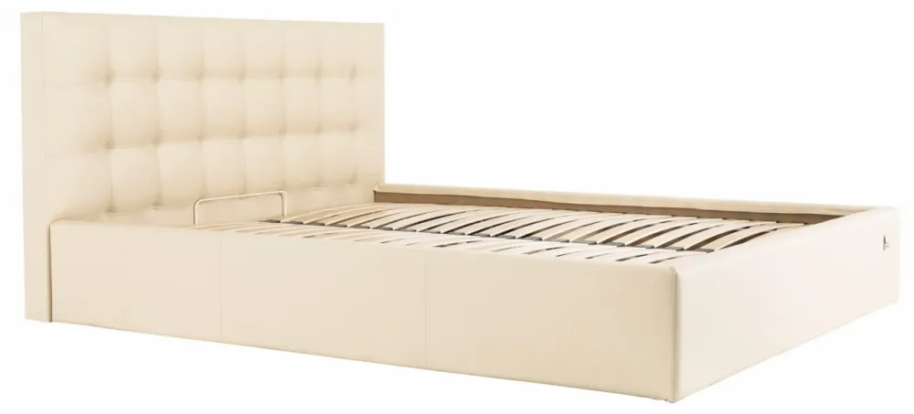 Кровать Chester Comfort 140 х 190 см Fly 2207 С подъемным механизмом и нишей для белья Бежевый Днепр - изображение 12