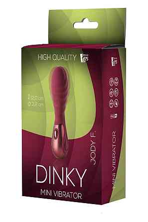 Мини вибратор рельефный Dream Toys Dinky Mini Vibrator Jody F бордовый, 12 см х 3.2 см Sex Aura Киев