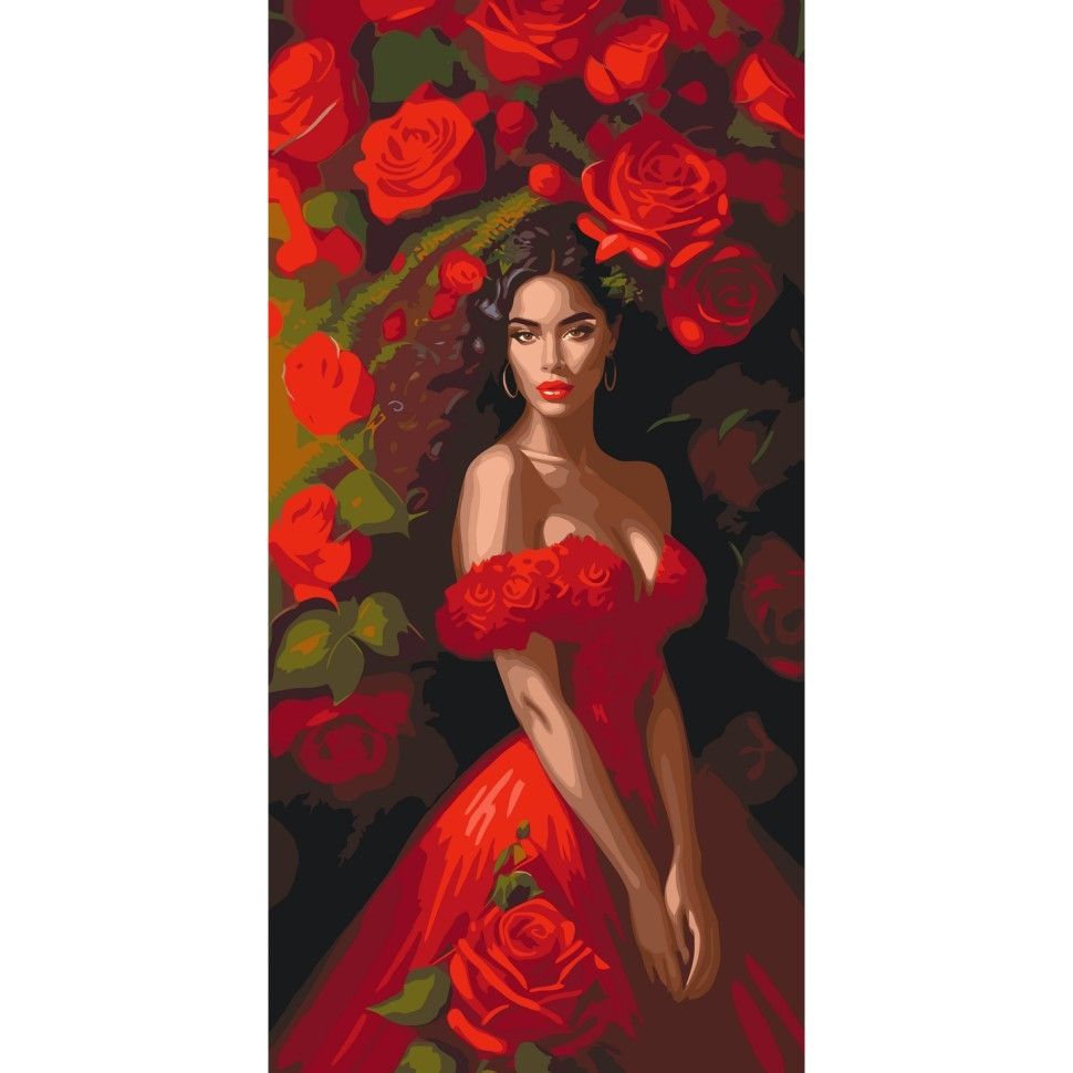 Картина за номерами "Спокуса в червоному" 10145-AC 40х80 см Вінниця - фото 1