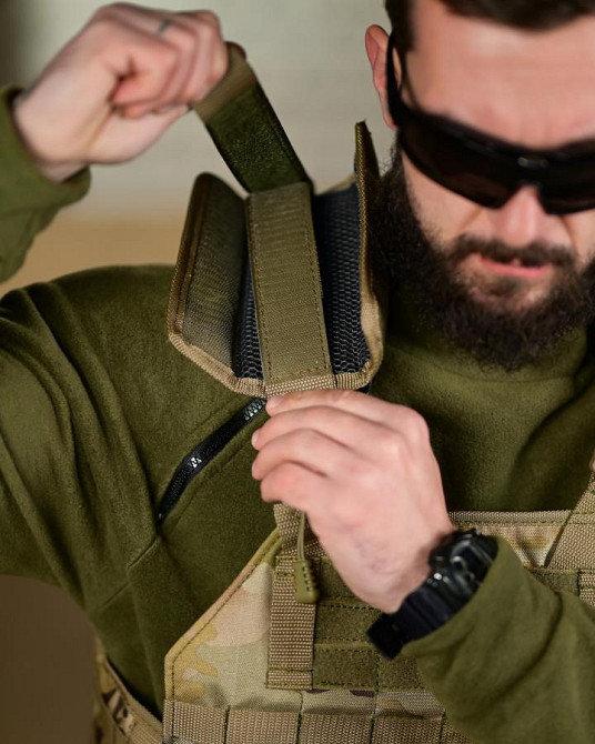 Плитоноска Plate Carrier 4 точки сброса мультикам ТР6529 Одесса - изображение 7