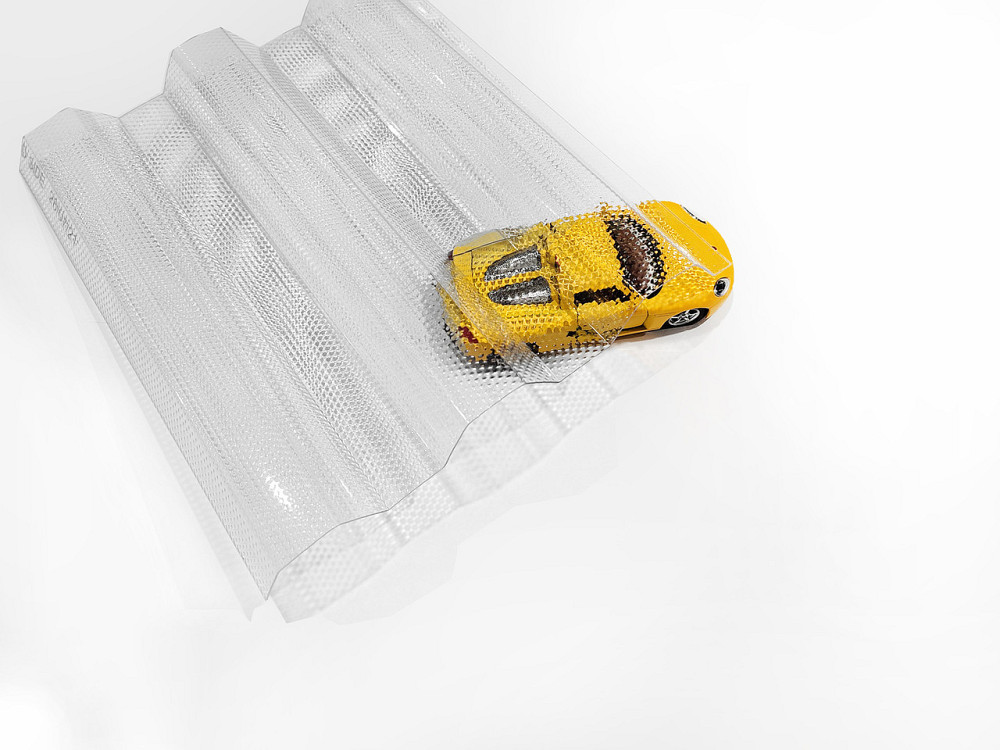 Профільований полікарбонат монолітний TOPLIGHT MICROPRISMA 76/18 прозорий призма 0,9мм 1.040*4.0м Львів - фото 4