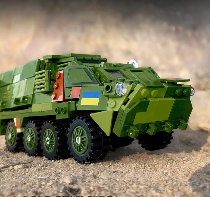 Конструктор дитячий.Військовий ігровий ігровий БТР "ЗСУ" на 483 деталі Кам'янець-Подільський - фото 5