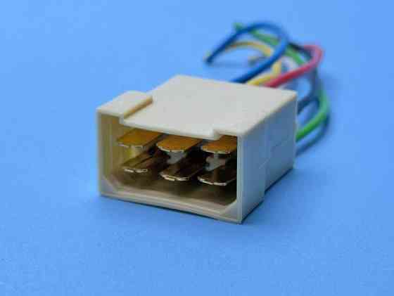 Разъем с проводом ПАПА  - 6 контактов, клемма 6,3мм (пр-во Украина) Харьков