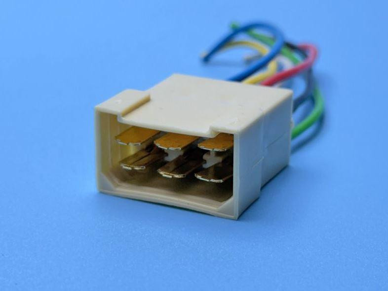 Разъем с проводом ПАПА  - 6 контактов, клемма 6,3мм (пр-во Украина) Харьков - изображение 1