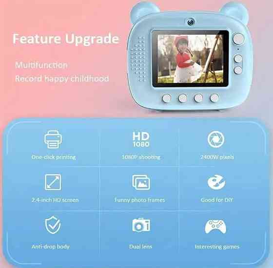 Дитячий фотоапарат із моментальним друком фото. Київ