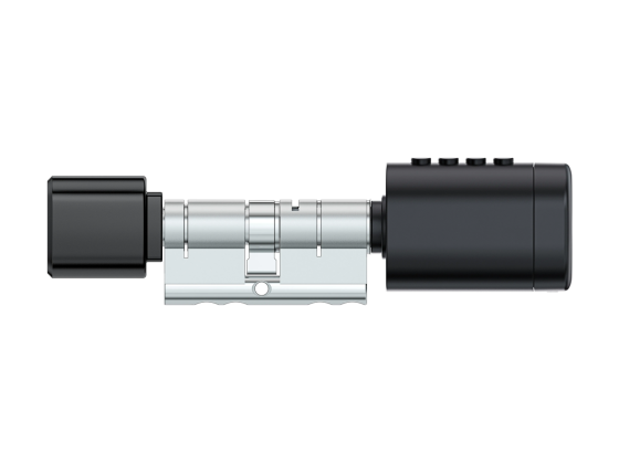 Розумний дверний біометричний замок (циліндр) SEVEN LOCK SL-7774BF black (35-90 мм) Київ