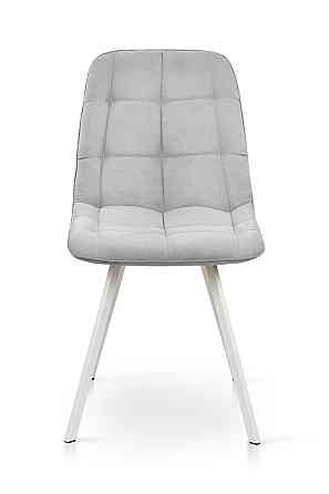Стілець Софт, метал білий/ тканина світло сіра Київ