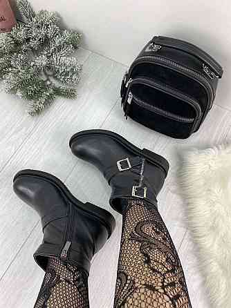 Без бренда Черевики жіночі D and V 2032 чорні (зима, шкіра натуральна) (2262) 36 Коломыя