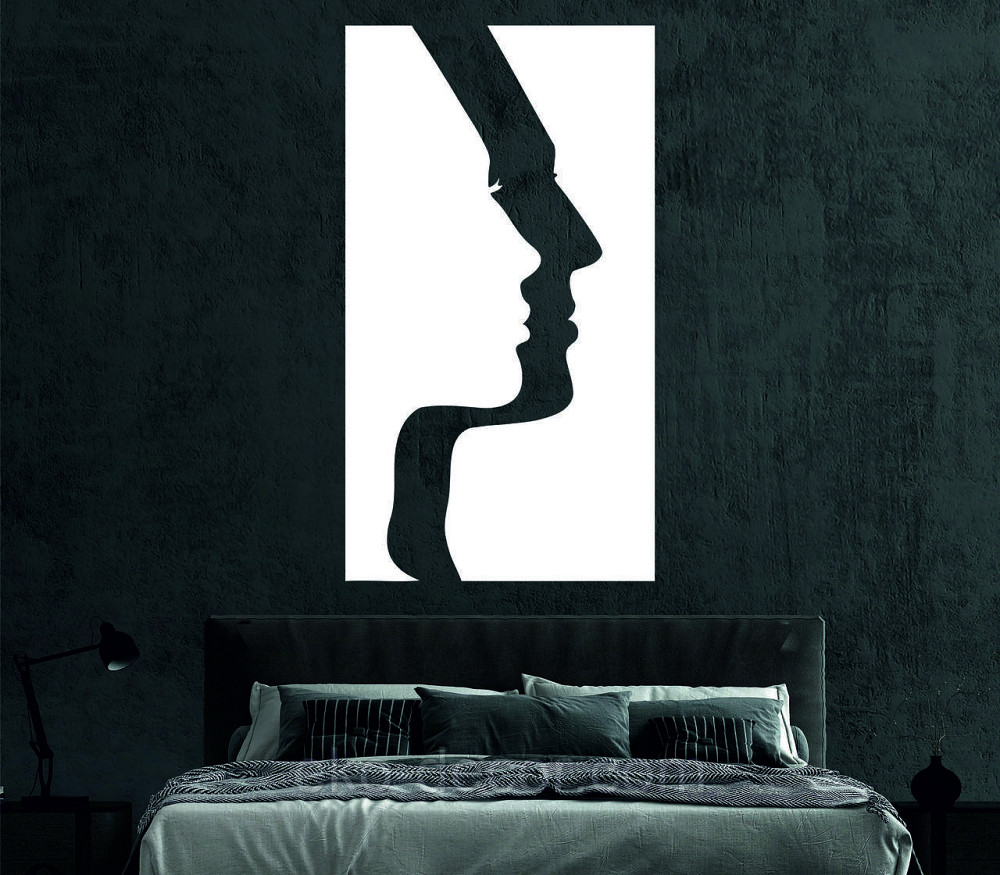 Декоративне настінне Панно «Сілует жінки», Декор на стіну 110*61 см, Білий Київ - фото 3