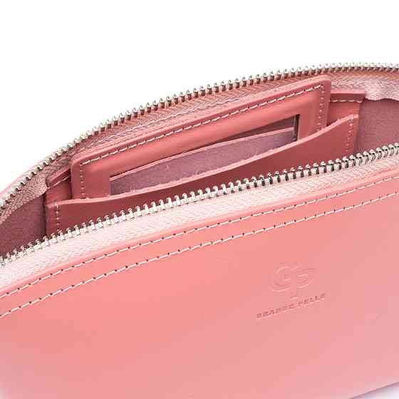 Женская косметичка из кожи Amelin GRANDE PELLE 11299 Пудровая Киев