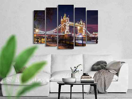 Модульна картина Лондон Art-330_5 ( 80х118см ) Київ