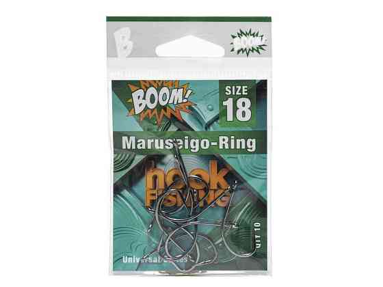 Крючок для мирной рыбы Maruseigo-Ring No18 (10 шт/уп) (BN) ТМ BOOM Киев