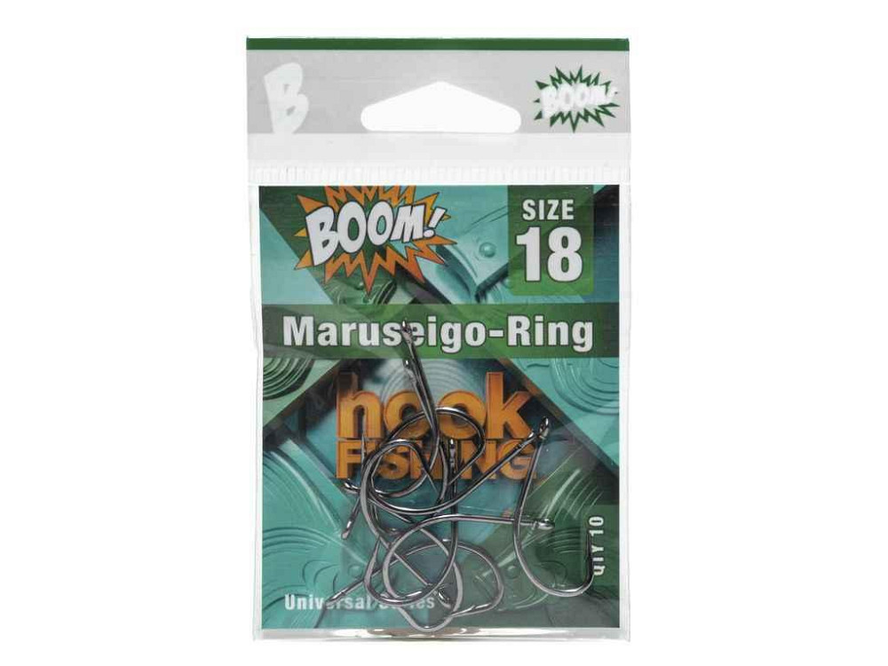 Крючок для мирной рыбы Maruseigo-Ring No18 (10 шт/уп) (BN) ТМ BOOM Киев - изображение 1