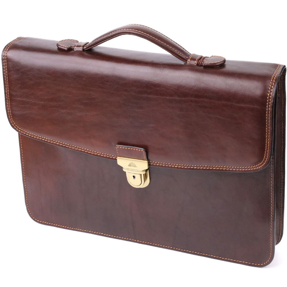 Чоловічий портфель з натуральної шкіри Tony Perotti 20896_1 (8091 moro) Коричневий Київ - фото 1