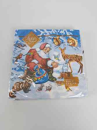 Салфетки бумажнае новогодние(ЗЗхЗЗ, 18шт)