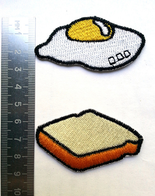 Нашивка патч Яичница и Тост (2 патча) Запоріжжя - фото 3