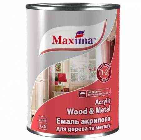 Эмаль акриловая для дерева и металла лайм шелк-матовая ТМ 