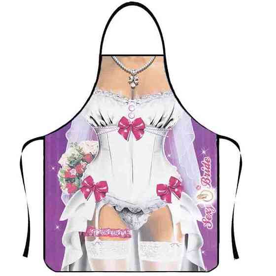 Фартух з приколом для дівчат в корсеті 75 на 60 см різнобарвний Київ