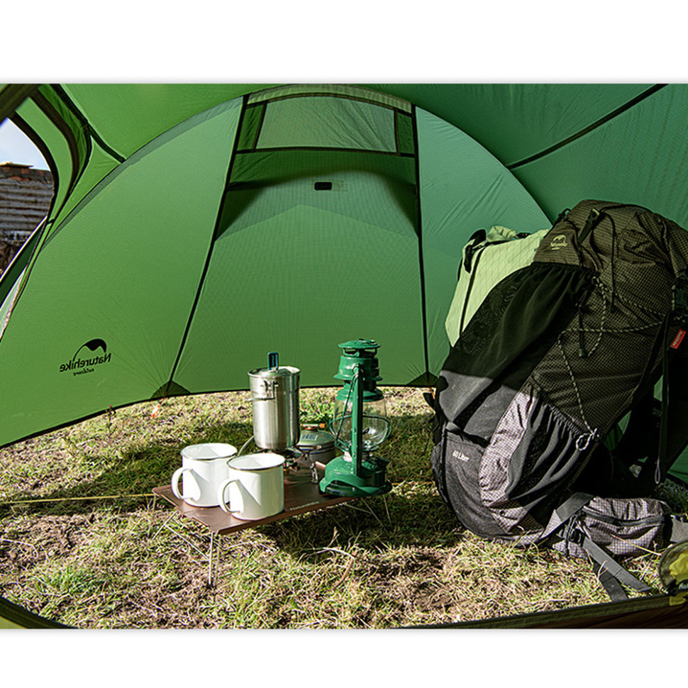Палатка трехместная Naturehike Opalus, UL, NH17L001-L, светло-зеленая Киев - изображение 2