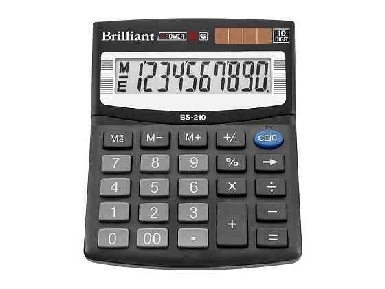 Калькулятор BS-210 10р., 2-прост ТМ BRILLIANT Solmir Киев