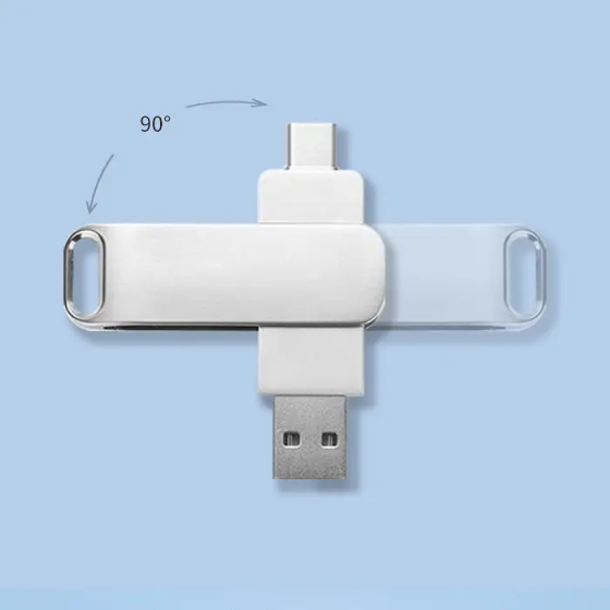 Двостороння USB-флешка 2-в-1 128gb Луцьк