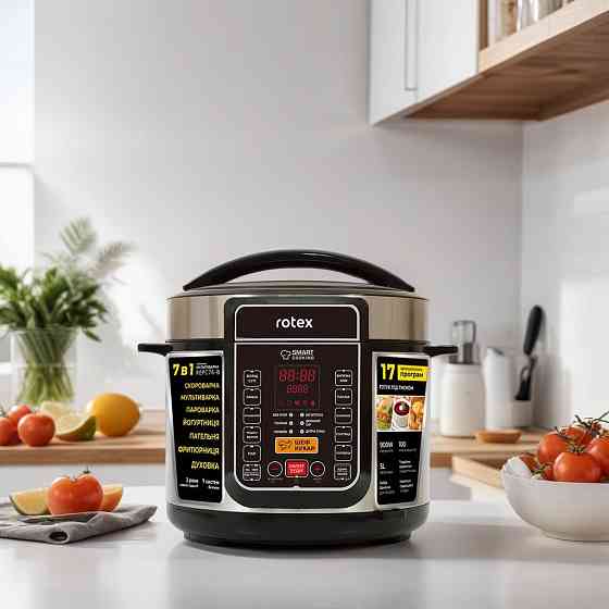 Мультиварка ROTEX REPC76-B 17 програм, 900 Вт, 5л Київ