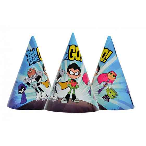 Ковпак святковий "Для хлопчиків Титани №12" 7003-0036, 15см, в упаковці 20 шт Вінниця