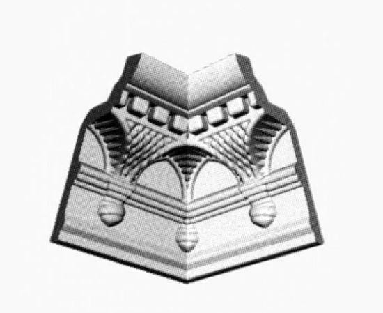 Потолочный плинтус 2м   GP-57  80х40х2000  mm для натяжных потолков Днепр - изображение 3