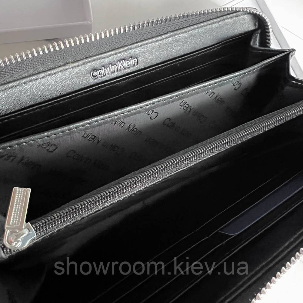 Мужской кожаный кошелек на молнии в подарочной упаковке (1440) Киев - изображение 3
