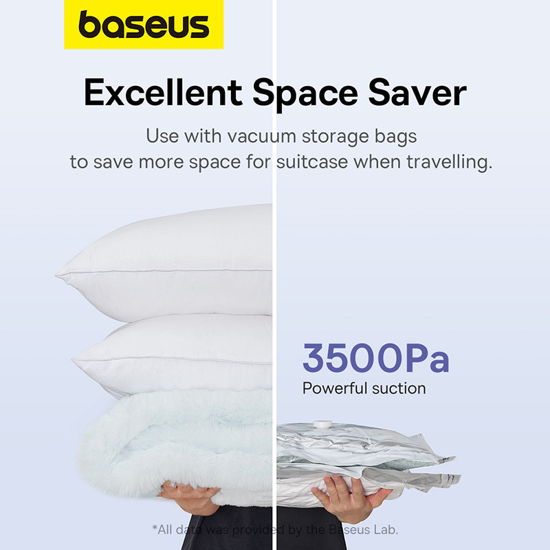 Портативный насос для матрасов Baseus PocketGo белый Киев - изображение 8