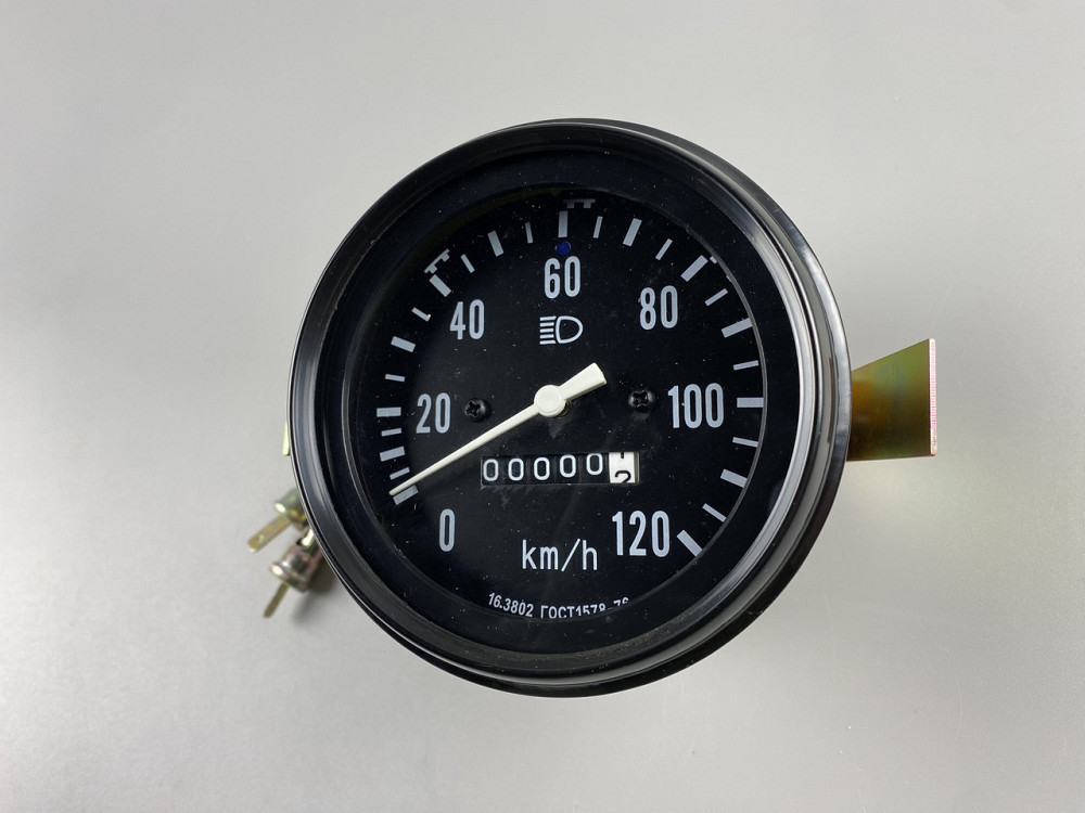 Спідометр механічний ГАЗ-3307 УАЗ діаметр 100 мм. 0-120 км гнучкий вал М18х1.5 підсвічування 12В Мукачево - фото 7