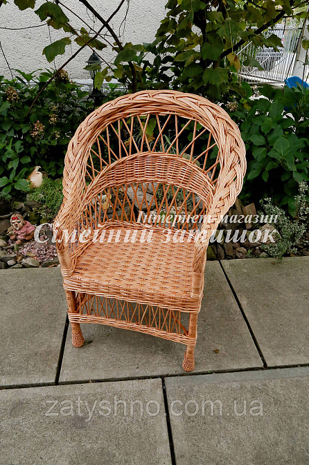 Крісло плетене обіднє Київ - фото 3