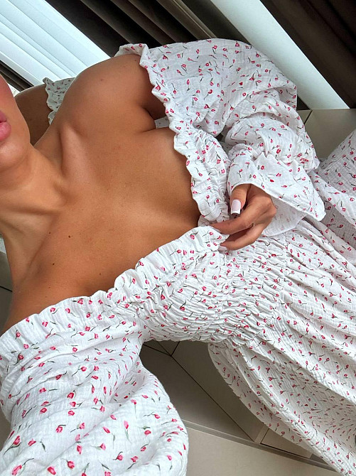 Жіноча романтична легка сукня з натуральної тканини муслін 100% бавовна Одеса - фото 3