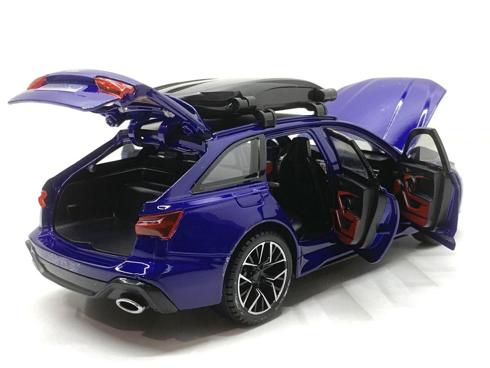 Машина Автосвіт Audi rs 6 інерційна відчиняються двері капот багажник 21см Синій (AP-2026) Чернігів - фото 5