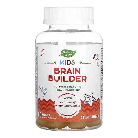 Для підтримки роботи мозку у дітей Nature's Way Brain Builder Gummy - 60 ct Луцьк