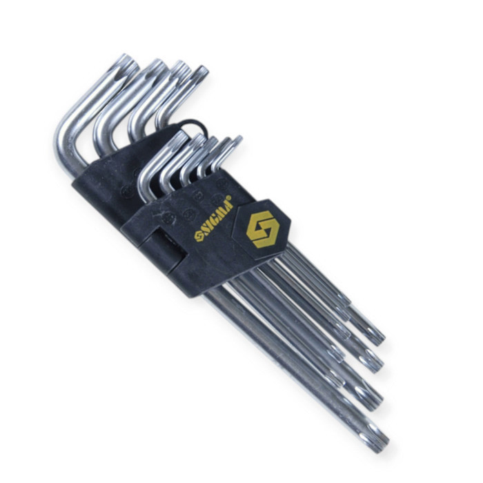 Набор ключей шестилучевых Г-образ. TORX Т10-Т50, 9 шт средние Мукачево - изображение 1