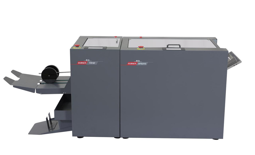 Автоматический буклетмейкер Oursun DFS-370 (степлер-фальцовщик) с триммером Oursun TR-40 Киев - изображение 1