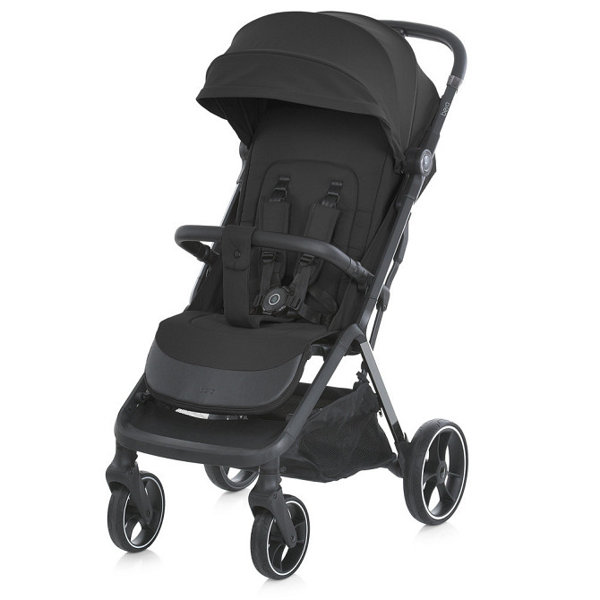 Коляска дитяча El Camino BEYA Black прогулянкова з чохлом для ніжок у комплекті Чорна (ME 1127-G) Чернігів - фото 1