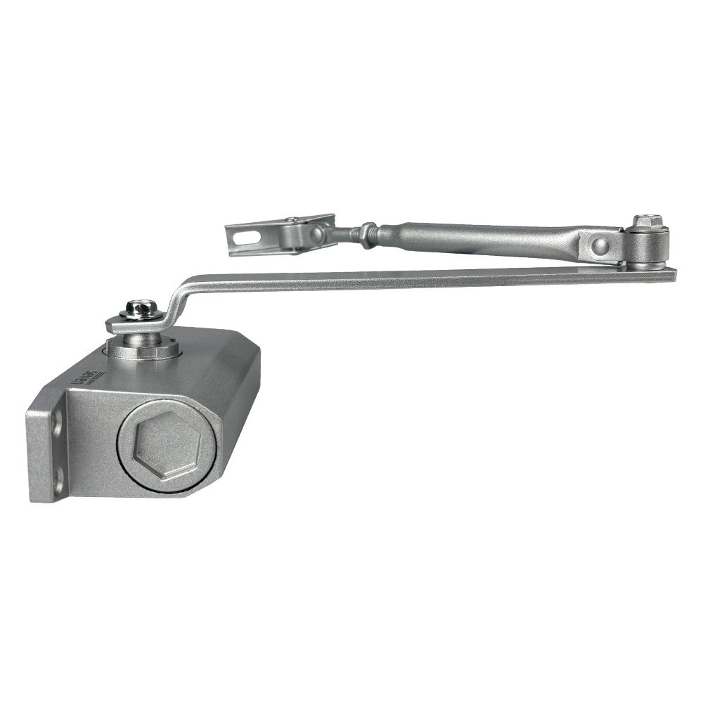 Доводчик дверей 25-45 кг SEVEN DC-7741HP silver (механізм фіксації дверей) Київ - фото 12