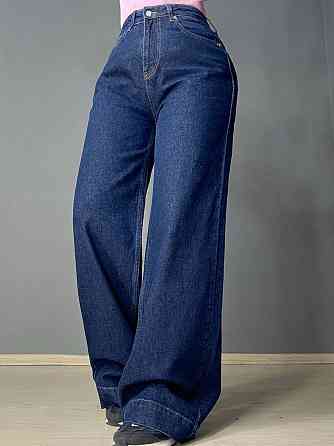 Джинси жіночі Mikaletta G-10 wide leg палаццо кльош з манжетом темно-сині, темно-синій, 25, 25, 69 см, 97 см Київ