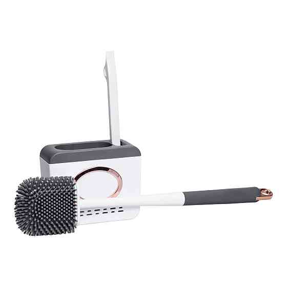 Силіконовий йоржик для туалету настінний 13×5.5×42 (см) йорж для унітазу силіконовий із щіткою йоржик для унітазу HP-35015-48DG Київ