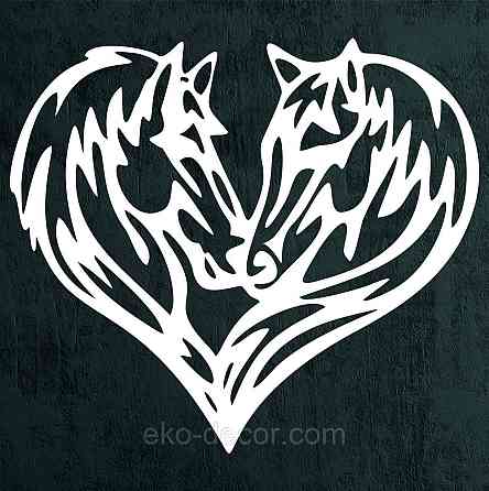 Декоративное настенное Панно «Кони», Декор на стену 50*44 см., Белый Киев