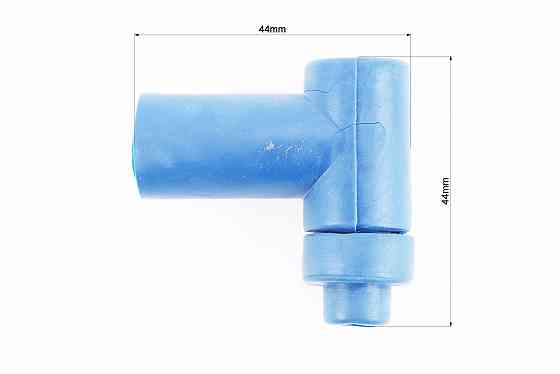 Ковпачок свічки "люлька" 90град СИНІЙ "силікон" малий, Тип 1 Київ