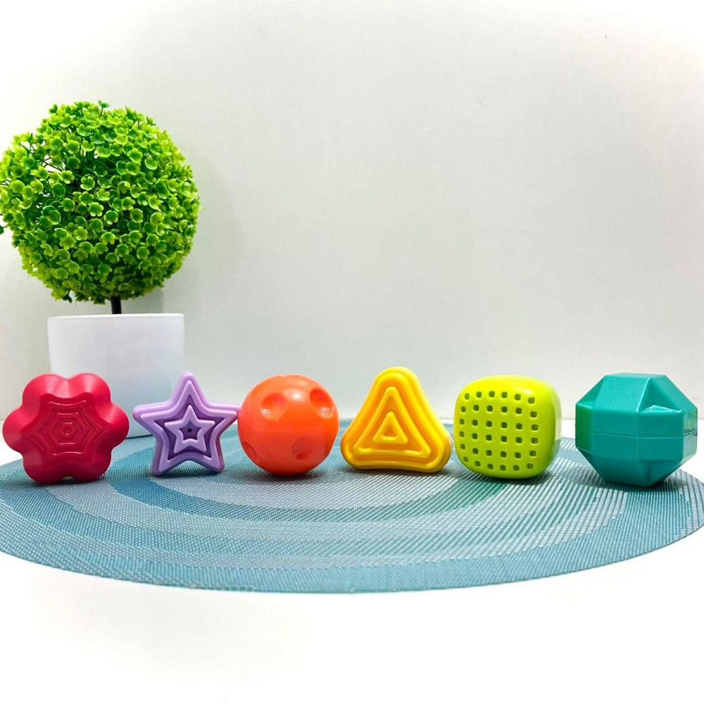 Сортер дитячий гумки на гранях 6 фігур-брязкальце (PLC488-PLC388) Чернигов - изображение 8