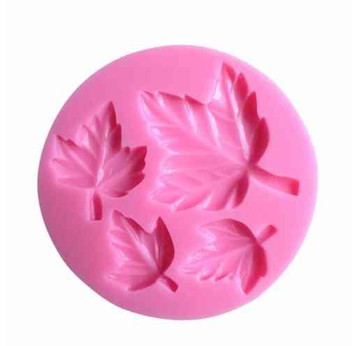 Кондитерский молд Листочки 66 мм розовый Киев