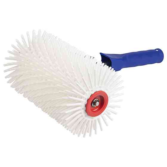 Sigma Валик игольчатый аэрационный для наливного пола 120×200мм с ручкой белая иголка SIGMA (83 Коломия