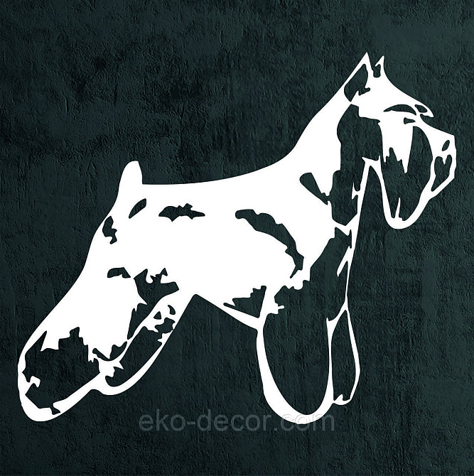 Декоративне настінне Панно «Шнауцер», Декор на стіну 70*64 см, Білий Київ - фото 8