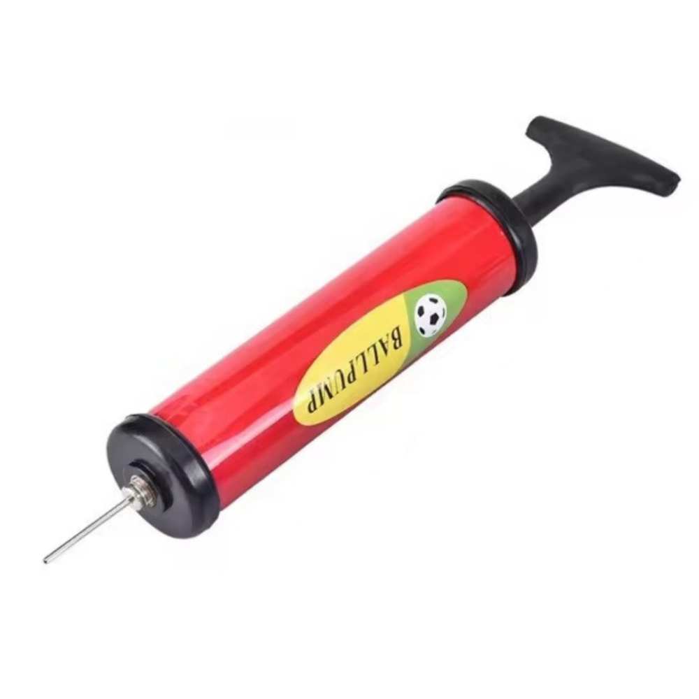 Насос ручний для м'ячів CZST-018 8 дюймів з металевою голкою, червоний Кам'янець-Подільський - фото 1